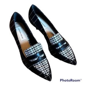 NWT Antonio Melani Leedia Black Hound-stooth Pointed Toe Pumps Heels